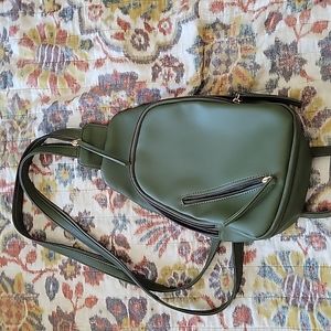 Wild Fable Green Leather Backpack